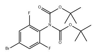 (4-(双(叔丁氧基羰基)氨基)-3,5-二氟)溴苯 结构式