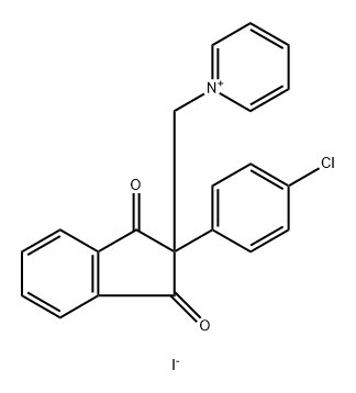N-METHYL-9-(P-CHLOROPHENOXYCARBONYL)-ACRIDINIUM IODIDE) 结构式