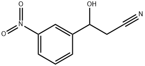 3-hydroxy-3-(3-nitrophenyl)propanenitrile 结构式