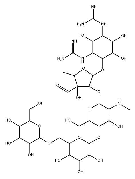 6'''-O-mannopyranosyl mannosidostreptomycin 结构式