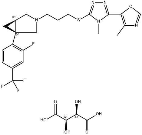 化合物 GSK-598809 L-TARTRATE 结构式