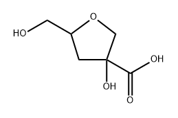 D-erythro-Pentitol, 1,4-anhydro-2-C-carboxy-3-deoxy- 结构式