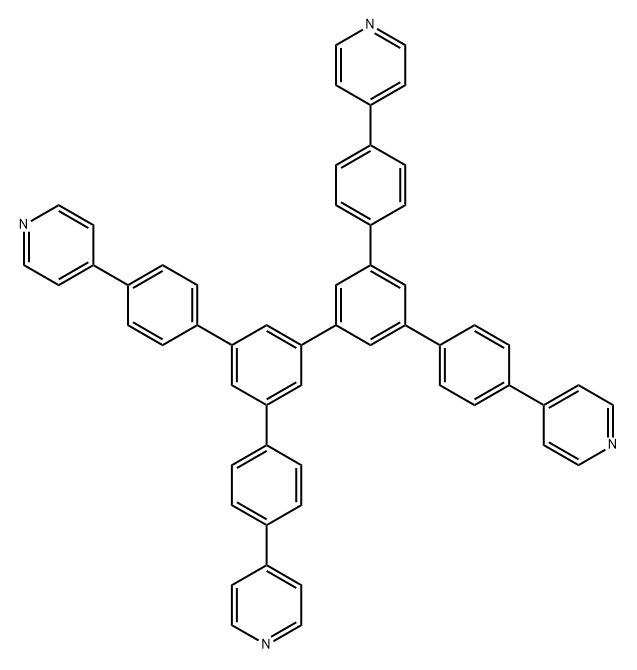 3,5,3',5'-TETRA(P-PYRIDIN-4-YL)PHENYL-[1,1']BIPHENYL 结构式