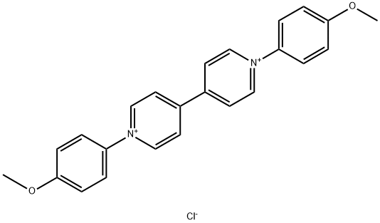 1,1'-双(4-甲氧基苯基)-[4,4'-联吡啶]-1,1'-二鎓氯化物 结构式