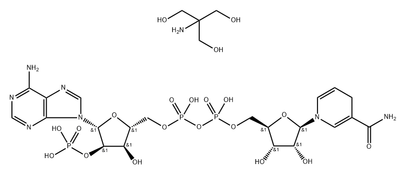 B-NICOTINAMIDE ADENINE DINUCLEOTIDE*PHOS PHATE, REDU 结构式