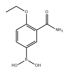 (3-Carbamoyl-4-ethoxyphenyl)boronic acid 结构式