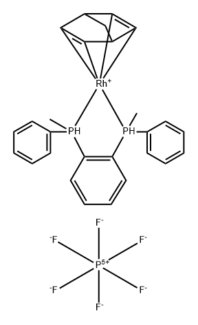 (R,R)-(-)-[NBDRHDIPHOS] HEXAFLUOROPHOSPHATE, COMPLEX WITH ACETONE 结构式