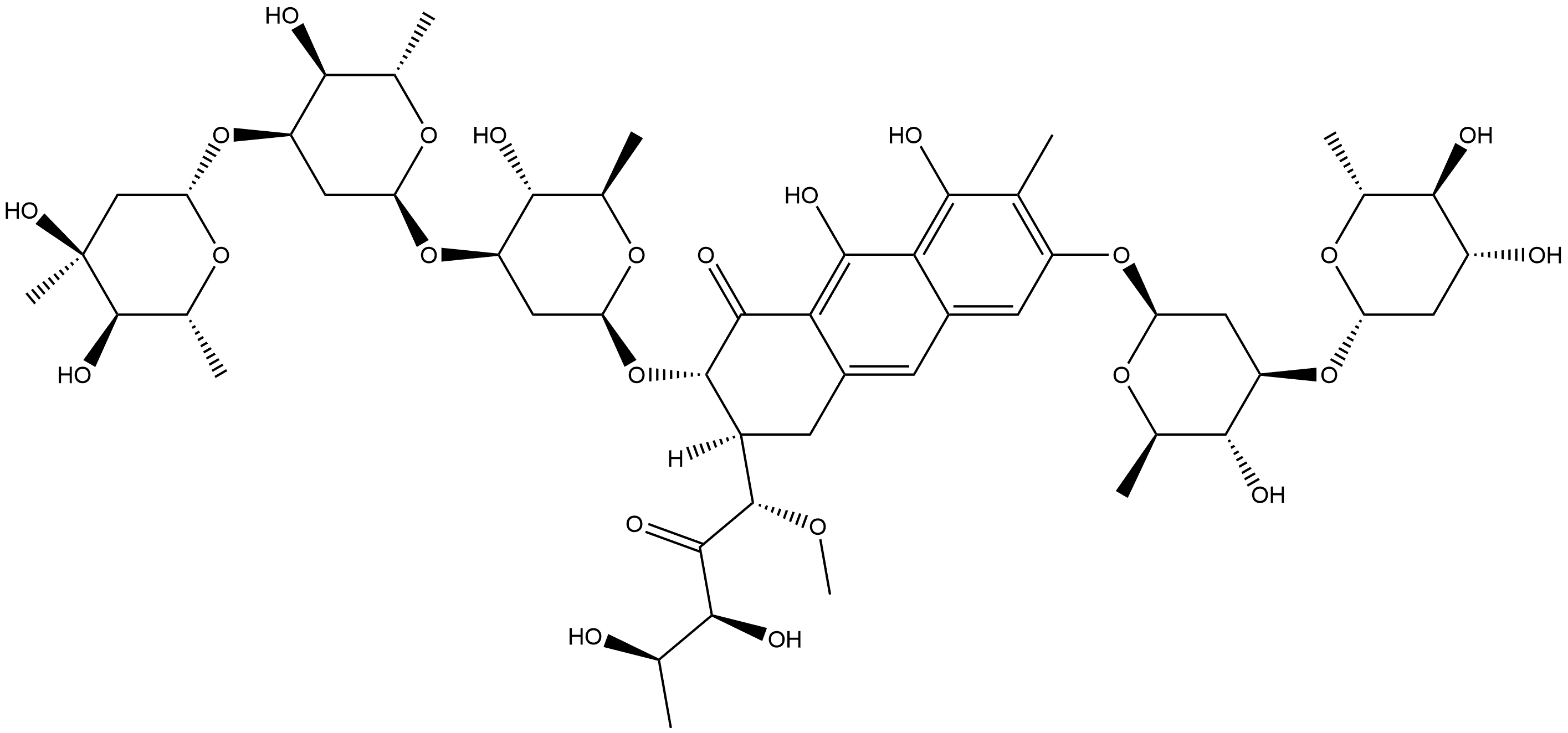 光辉霉素杂质8 结构式