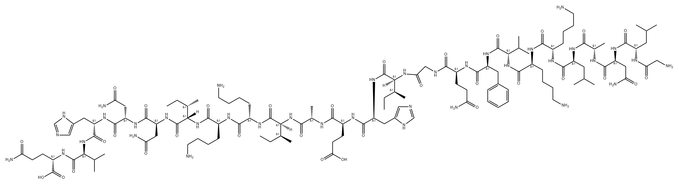 (Lys18)-Pseudin-2 结构式