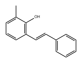 (E)-2-methyl-6-styrylphenol 结构式