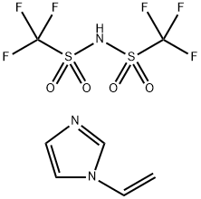 1-乙烯基咪唑双(三氟甲磺酰)亚胺 结构式