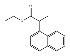 1-Naphthaleneacetic acid, α-methyl-, ethyl ester 结构式