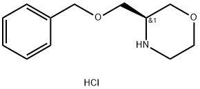 Morpholine, 3-[(phenylmethoxy)methyl]-, hydrochloride, (S)- (9CI) 结构式