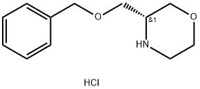 Morpholine, 3-[(phenylmethoxy)methyl]-, hydrochloride, (R)- (9CI) 结构式