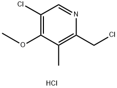 2-氯甲基-3-甲基-4-甲氧基-5-氯吡啶盐酸盐 结构式