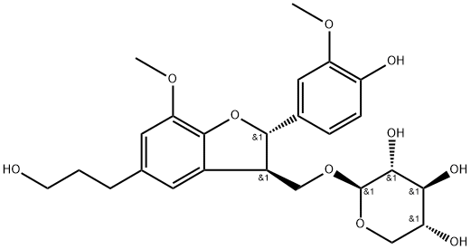 二氢去氢二松柏醇-9-O-Β-D-吡喃木糖苷 结构式