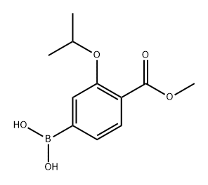 Benzoic acid, 4-borono-2-(1-methylethoxy)-, 1-methyl ester 结构式