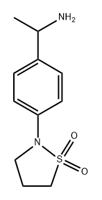 2-[4-(1-氨基乙基)苯基]-1Λ6,2-噻唑烷-1,1-二酮 结构式
