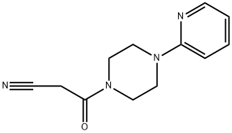 1-Piperazinepropanenitrile, β-oxo-4-(2-pyridinyl)- 结构式