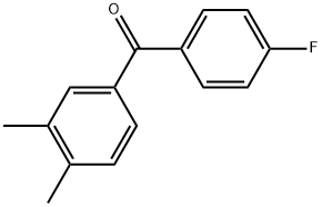 Methanone, (3,4-dimethylphenyl)(4-fluorophenyl)- 结构式