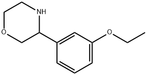 3-(3-ethoxyphenyl)morpholine 结构式