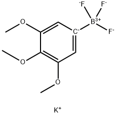 Borate(1-), trifluoro(3,4,5-trimethoxyphenyl)-, potassium (1:1), (T-4)- 结构式