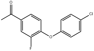 1-[4-(4-Chlorophenoxy)-3-fluorophenyl]ethanone 结构式