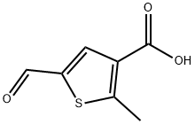 5-甲酰基-2-甲基噻吩-3-羧酸 结构式