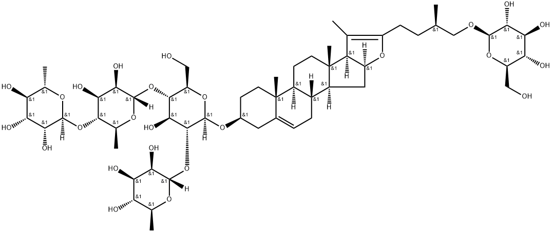 伪原皂苷PB 结构式