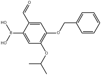 4-(Benzyloxy)-2-formyl-5-isopropoxyphenylboronic acid 结构式