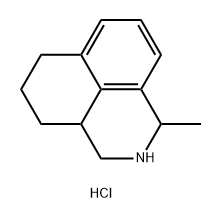 1H-Benz[de]isoquinoline, 2,3,3a,4,5,6-hexahydro-1-methyl-, hydrochloride (1:1) 结构式