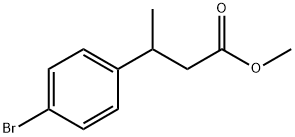 Benzenepropanoic acid, 4-bromo-β-methyl-, methyl ester 结构式