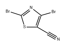 2,4-dibromothiazole-5-carbonitrile 结构式