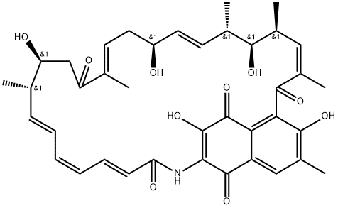 淀变菌素 I 结构式