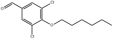 3,5-Dichloro-4-(hexyloxy)benzaldehyde 结构式