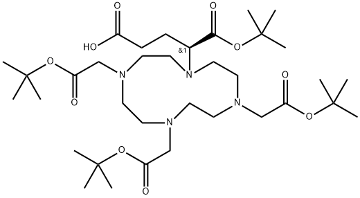 1,4,7,10-TETRAAZACYCLODODECANE-1,4,7,10-TETRAACETIC ACID, Α10-(2-CARBOXYETHYL)-, 1,4,7,10-TETRAKIS( 结构式