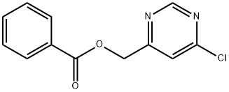 4-Pyrimidinemethanol, 6-chloro-, 4-benzoate 结构式