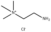 2-氨基-N,N,N-三甲基乙烷氯化铵 结构式