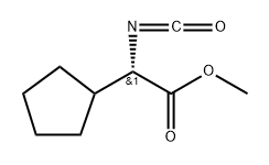 Cyclopentaneacetic acid, α-isocyanato-, methyl ester, (αS)- 结构式