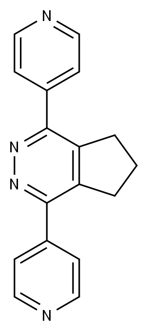 1,4-二(吡啶-4-基)-6,7-二氢-5H-环戊并[D]吡嗪 结构式