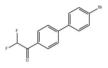 1-(4'-Bromo-[1,1'-biphenyl]-4-yl)-2,2-difluoroethanone 结构式