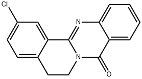 2-chloro-5,6-dihydro-8H-isoquinolino[1,2-b]quinazolin-8-one 结构式