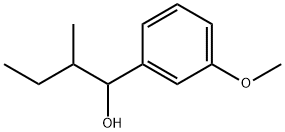 1-(3-methoxyphenyl)-2-methylbutan-1-ol 结构式