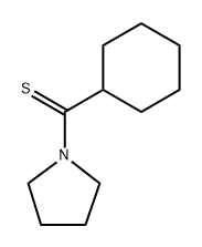 环己基- 1-吡咯烷基-甲硫醇 结构式