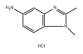 1,2-二甲基-1H-1,3-苯并二唑-5-胺二盐酸盐 结构式
