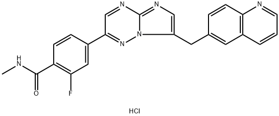 化合物CAPMATINIB XHCL 结构式