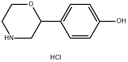 Phenol, 4-(2-morpholinyl)-, hydrochloride 结构式