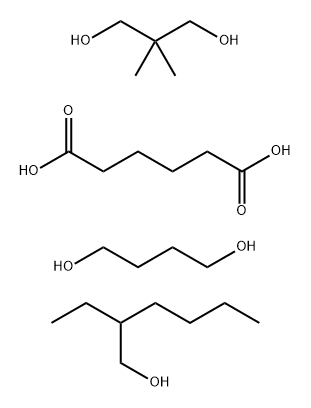 Hexanedioic acid, polymer with 1,4-butanediol and 2,2-dimethyl-1,3-propanediol, 2-ethylhexyl ester 结构式