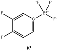 3.4-二氟苯基三氟硼酸钾 结构式