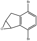 6H-Indeno[1,2-b]oxirene, 2,5-dibromo-1a,6a-dihydro- 结构式